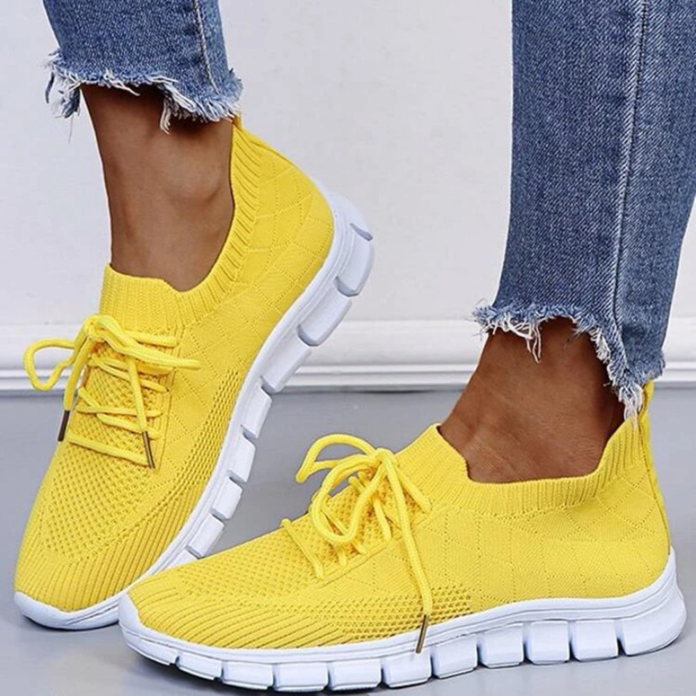 Minimalist Knit Sneakers ✨Vibrant Yellow✨